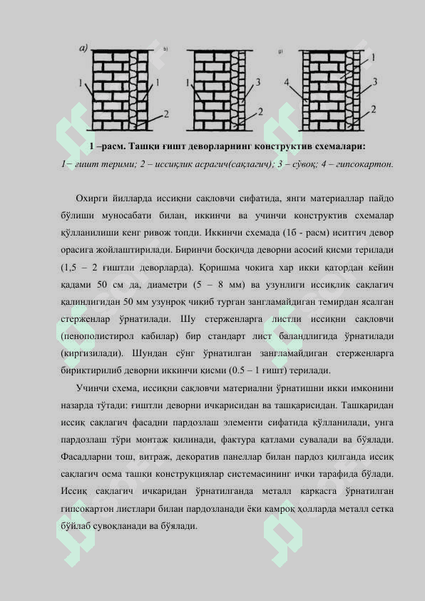 Ғишт деворли биноларни барпо этиш 4