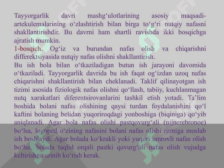 Rinolaliyada ovoz buzilishi va uni korreksiyalash. 7