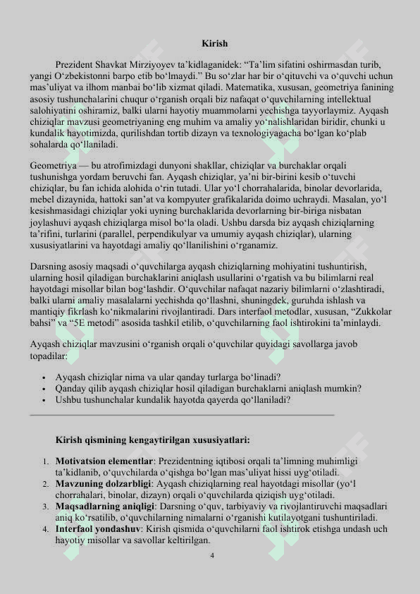 Mikrodars  mavzu: Chiziqlar turlari 4