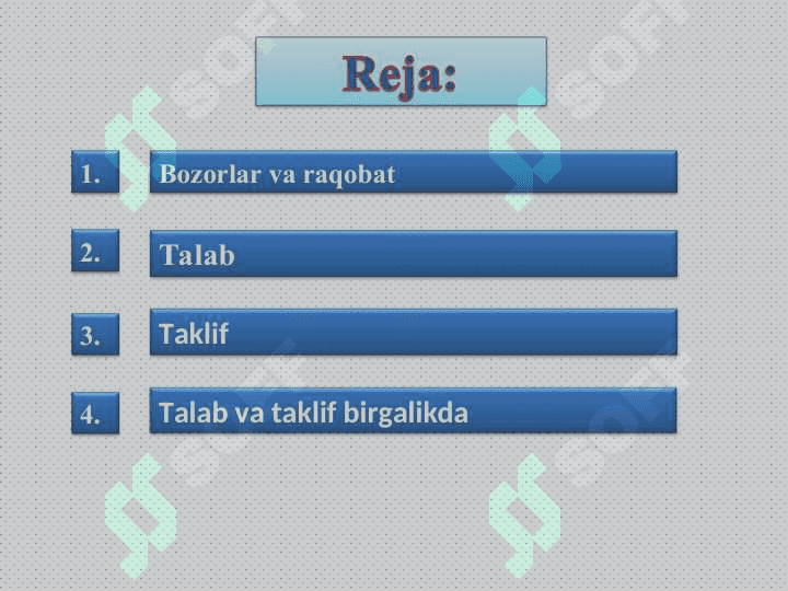 MIKROIQTISODIYOTNING ASOSIY KATEGORIYALARI: TALAB VA TAKLIF 2