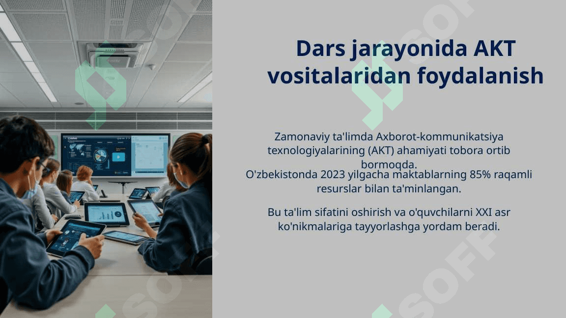Mavzu. “Dars jarayonida AKT vositalaridan foydalanish” 2