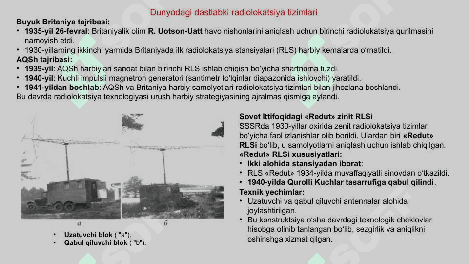 Radiolokatsiya, radionavigatsiya 8