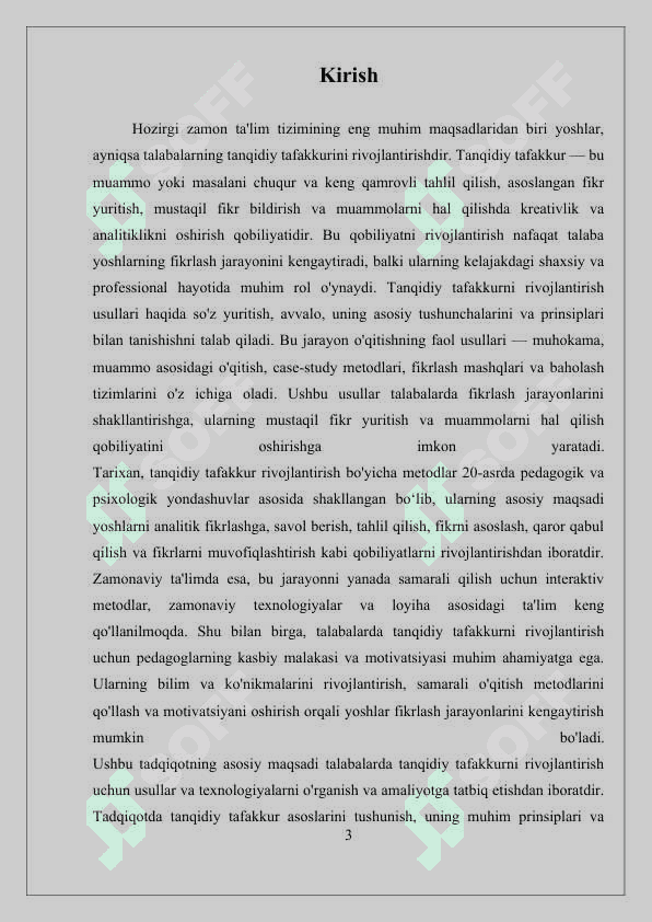 Talabalarda tanqidiy tafakkurni rivojlantirish usullari 3
