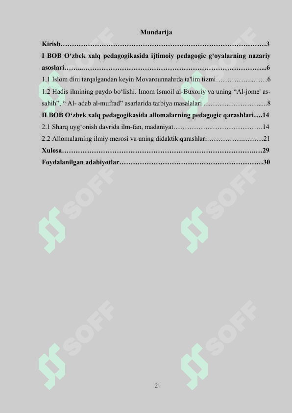 O‘zbek xalq pedagogikasida ijtimoiy pedagogik g‘oyalar 2