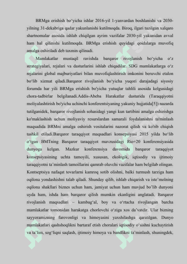 Ekologik samaradorlik va barqaror rivojlanish 3