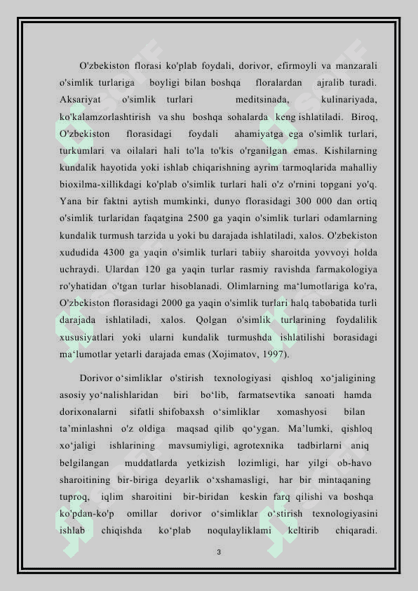Dorivor gulxayri  (althaea officinalis) o’simlik urug’ining labaratoriya taxlili 3