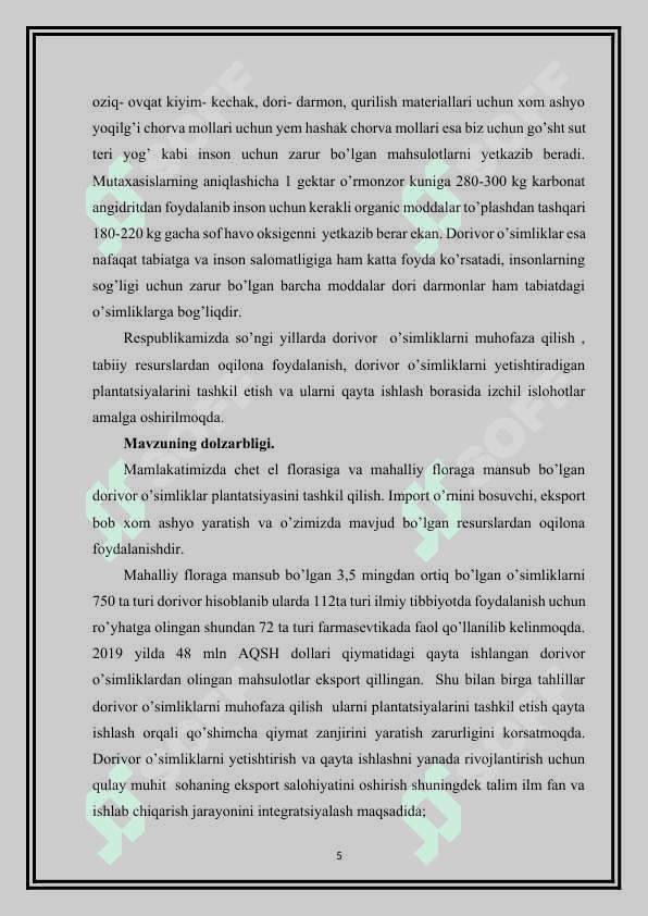 Dorivor gulxayri  (althaea officinalis) o’simlik urug’ining labaratoriya taxlili 5