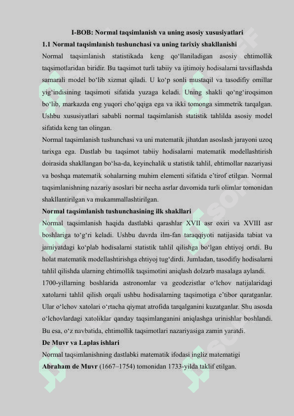 Normal taqsimlanish parametrlarini baxolashning statistik metodlari 4