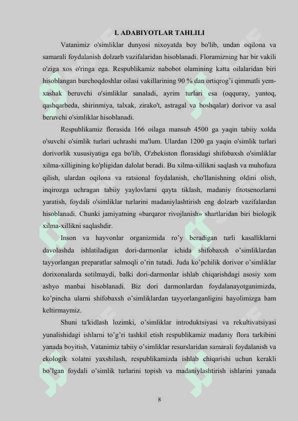 Qirqquloqtoifa o’simliklar dunyosi 8