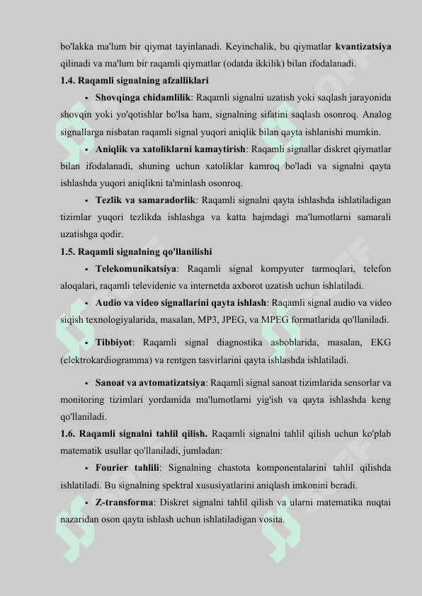 Raqamli signal va o'rnatilgan tizim protsessorlari 6