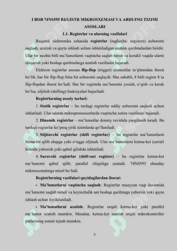74NS595_suruvchi_registr_mikrosixema_4_razryadli_matrisani_boshqarish 5
