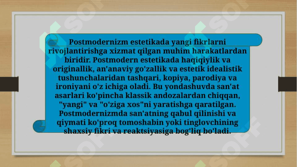 Estetika kategoriyalarining an`anaviy va zamonaviy tasnifi (TAQDIMOT) 8