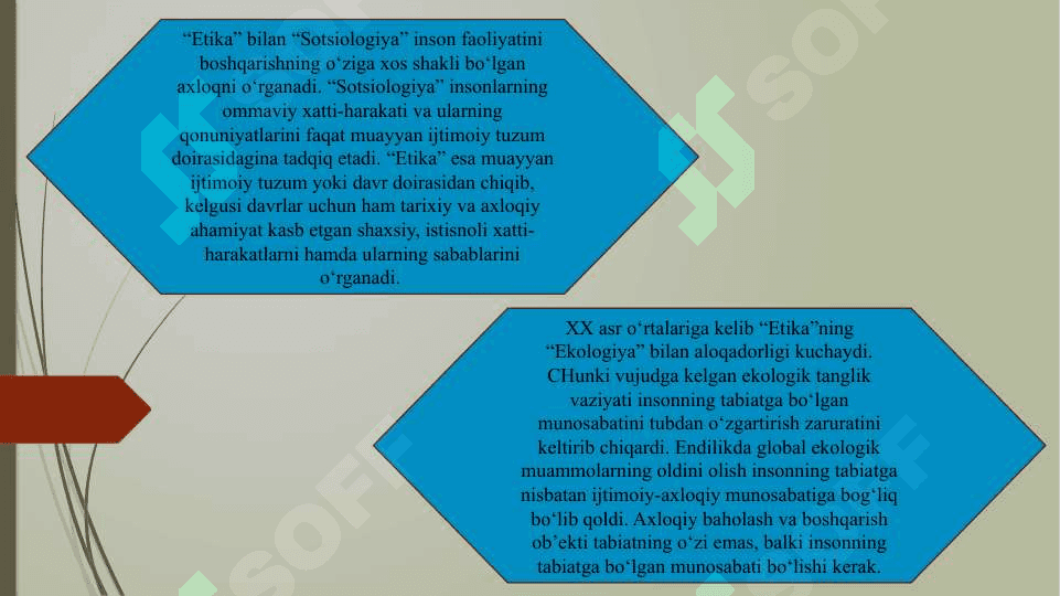 Etikaning kategoriyalari, tamoyillari, me`yorlarining shaxs va jamiyat munosabatlarida namoyon bo'lishi (TAQDIMOT) 6
