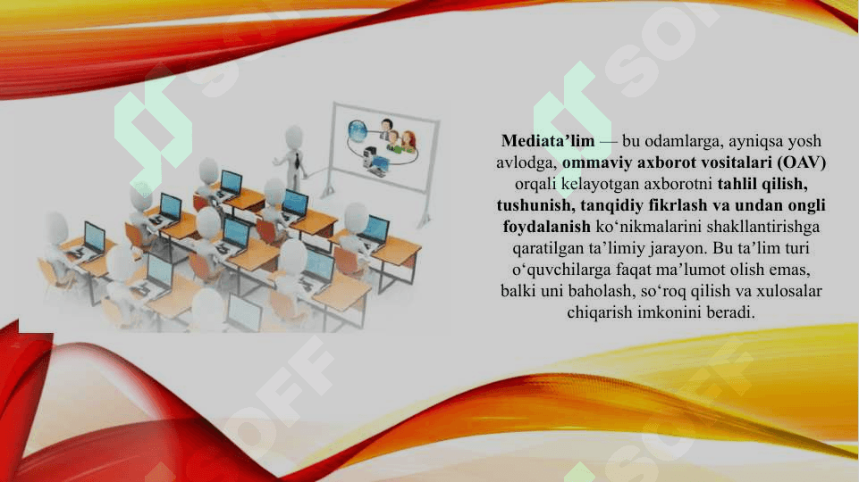 Mediata'lim va uni o'quvchi - yoshlarga o'qitishning ahamiyati (TAQDIMOT) 3