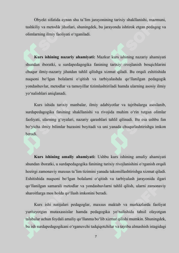 Surdopedagogika fanining rivojlanish tarixi (KURS ISHI) 7