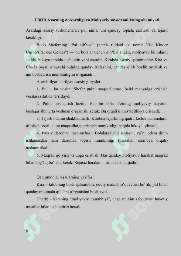 BODO SHEFERNING PUL ALIFBOSI ASARI 6
