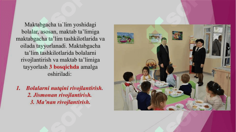Maktabgacha ta`lim tashkilotlarida ta`lim - tarbiya ishlari (TAQDIMOT) 8