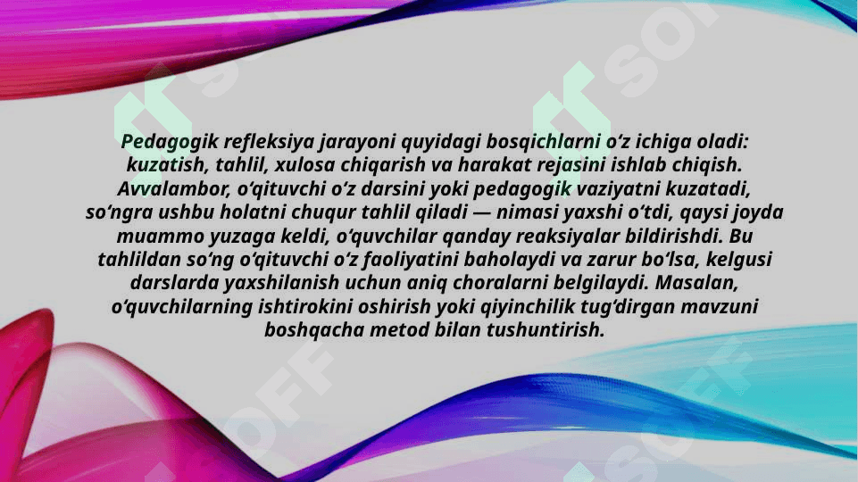 Pedagogik refleksiyani shakllantirish (TAQDIMOT) 7
