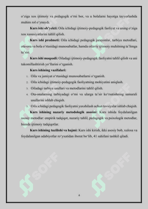 Oilada olib boriladigan ijtimoiy pedagogik faoliyat 6