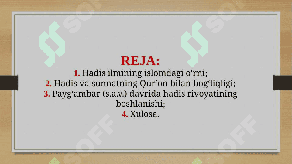 Hadis ilmining paydo bo'lishi hamda muhaddislar (Imom Ismoil al-Buxoro, Imom Iso at-Termiziy va boshqalar) ning hadis ilmi rivojiga qo‘shgan hissasi (TAQDIMOT) 2