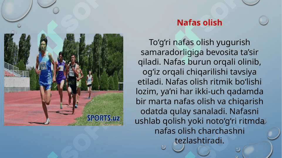 Yugurish texnikasi asoslari (TAQDIMOT) 7