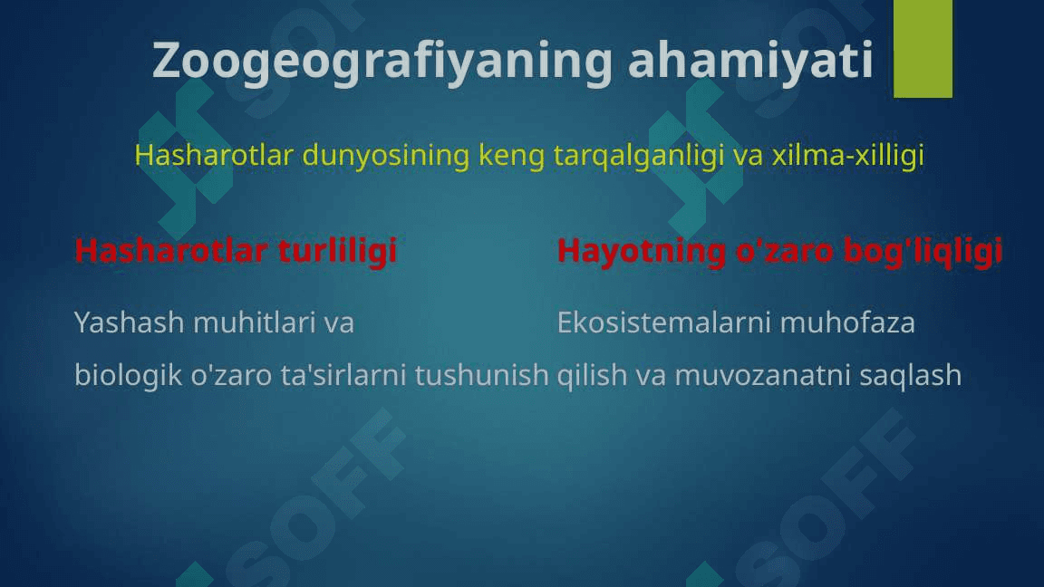 hasharotlar xilma-xilligi va uni baholash uslublari 2