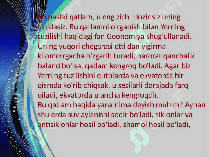 1.Olam tuzilishi haqida zamonaviy tasavvurlarni shakllantirish 6