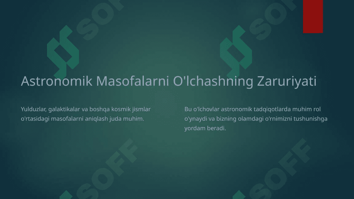 3.ASTRONOMIK UZUNLIK O'LCHOV BIRLIKLARI 3