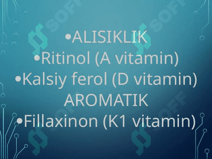 Vitaminlar.Vitamin saqlovchi dorivor o'simliklar 5