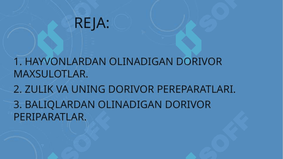 Hayvonlardan olinadigan dorivor maxsulotlar 2