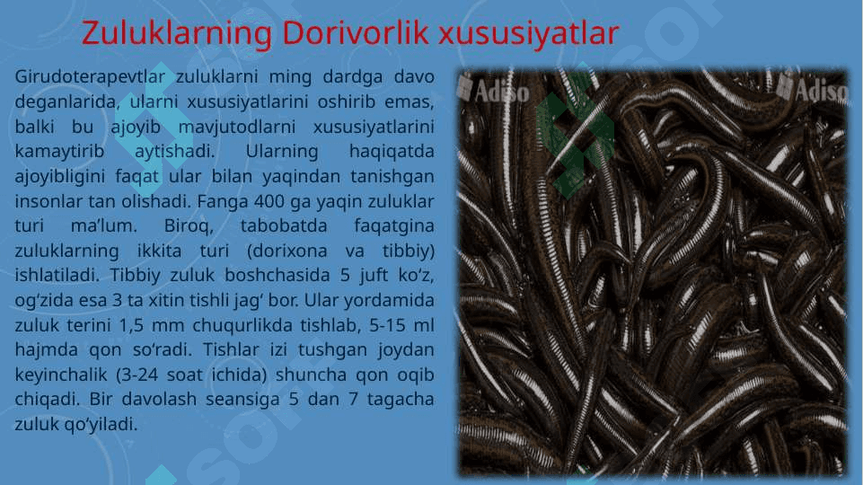Hayvonlardan olinadigan dorivor maxsulotlar 6
