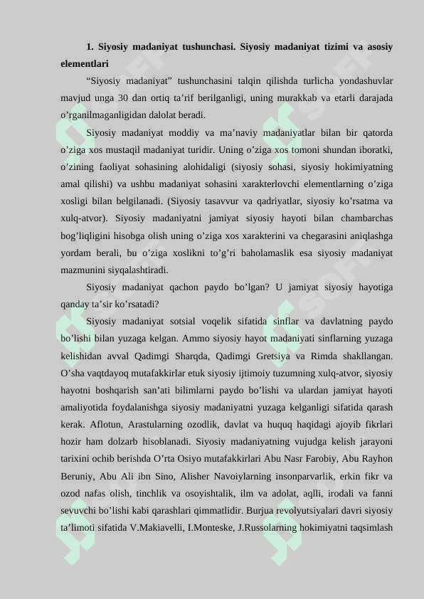 Siyosiy Madaniyat 5