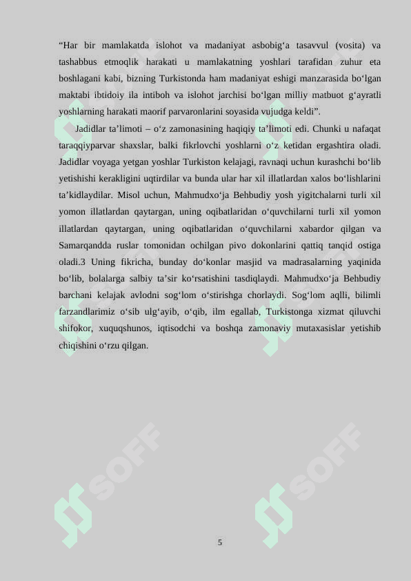 Pedagog faoliyatida jadid maʼrifatparvarlarining merosidan foydalanish 5
