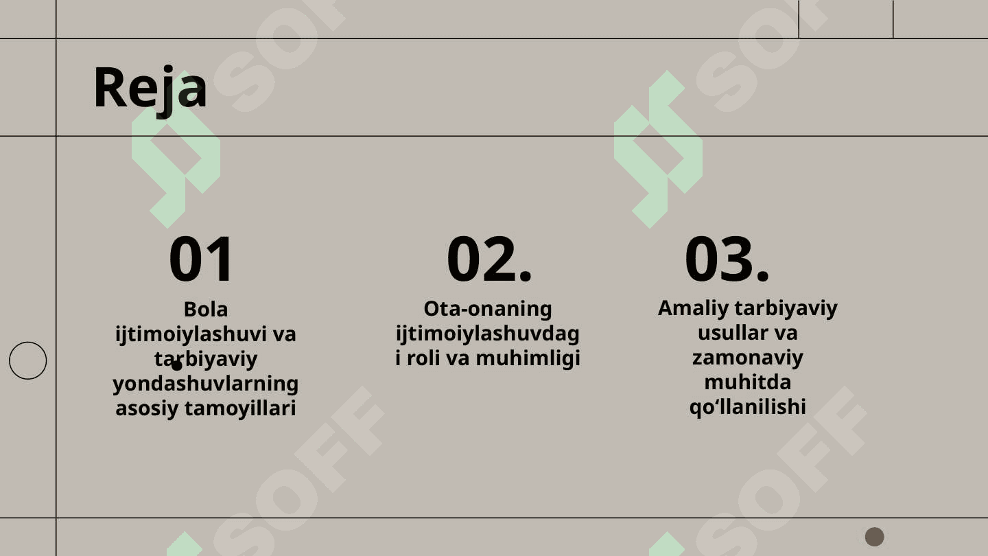 ZAMONAVIY JAMIYATDA OTA-ONANING BOLA IJTIMOIYLASHUVIDAGI TARBIYAVIY  YONDASHUVI 2