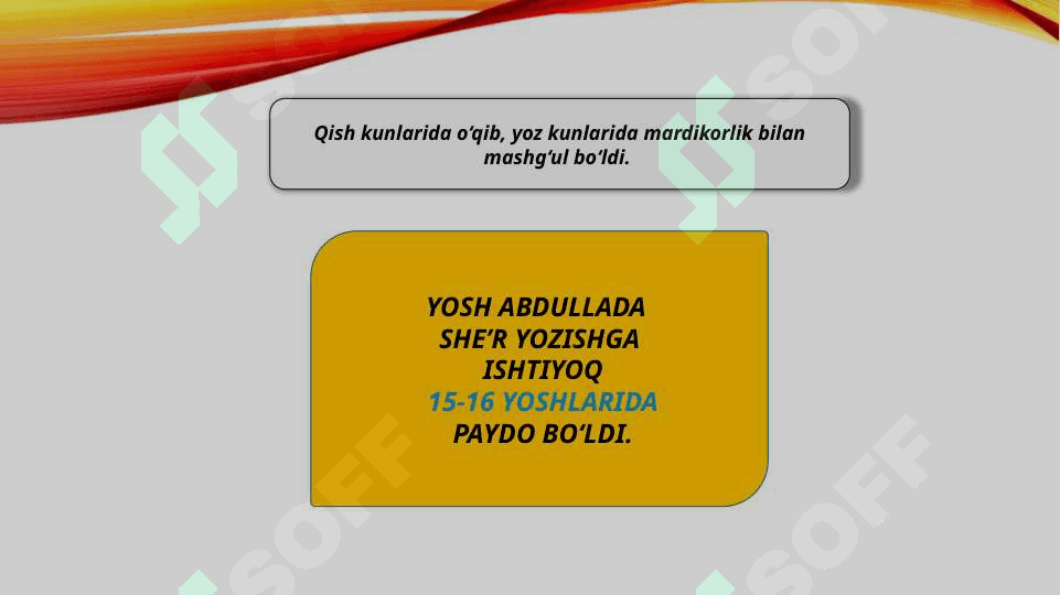Abdulla Avloniy she’riyati 5
