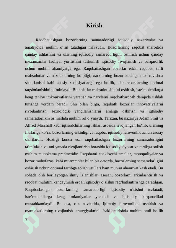 RAQOBATLASHGAN BOZOR SAMARADORLIGI 3