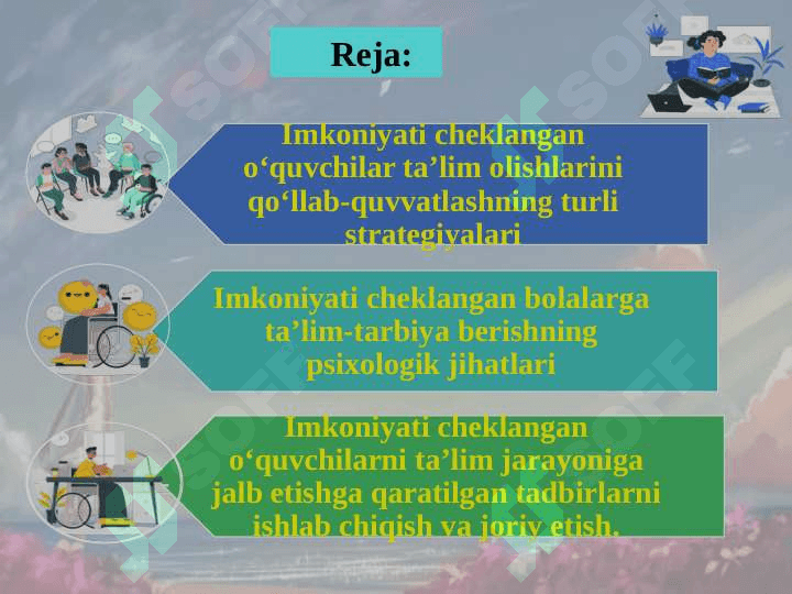 INKLYUZIV TA’LIMDA O‘QUV-TARBIYA JARAYONINI TASHKIL ETISH ASOSLARI 2