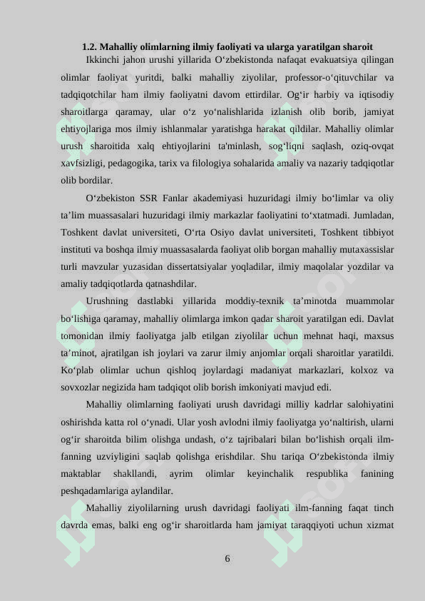 O'zbekiston fani madaniyati urush davrida 6