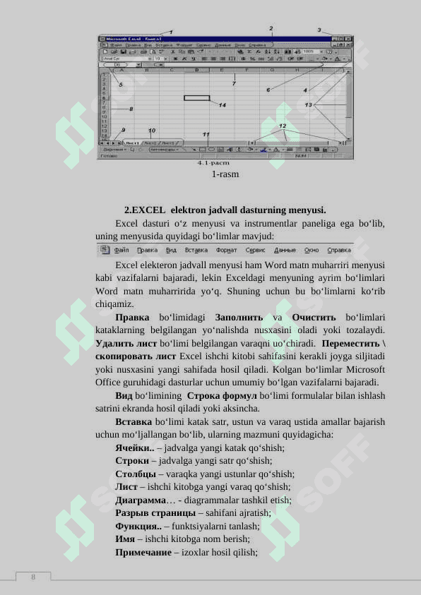 Jadvallar yaratishda Microsoft Excel dasturidan foydalanish mavzusini “Klaster” metodi orqali o‘rgatish 8