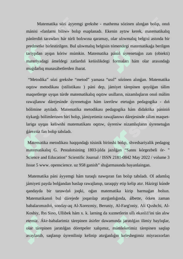 Matematikanıń rawajlanıwı dáwri.docx 2