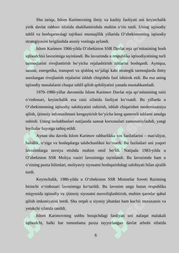 Birinchi prezident Islom Karimov hayoti va siyosiy faoliyati 6