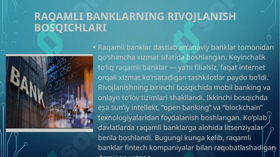 Raqamli banklarni nazorat qilish, tartibga solish va xavfsizligi 4