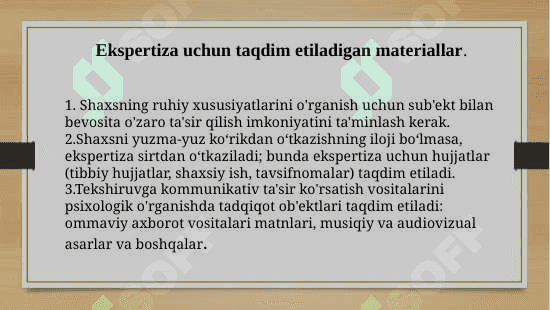 SUD PSIXOLOGIK VA SUD  PSIXIATRIYA  EKSPERTIZALARI 4