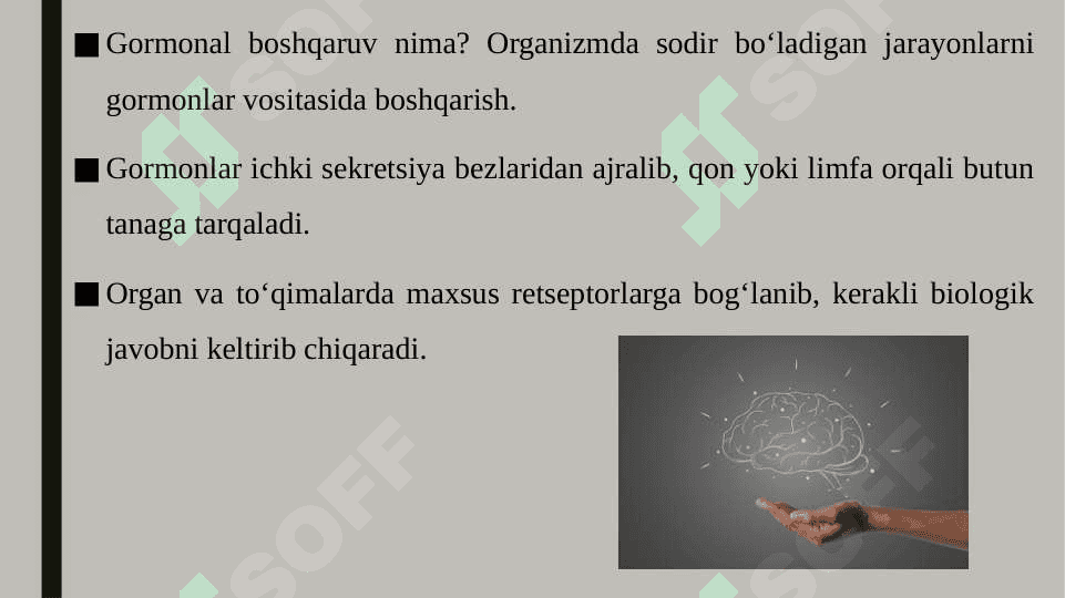 Funktsiyalarni gormonal boshqaruvi 3