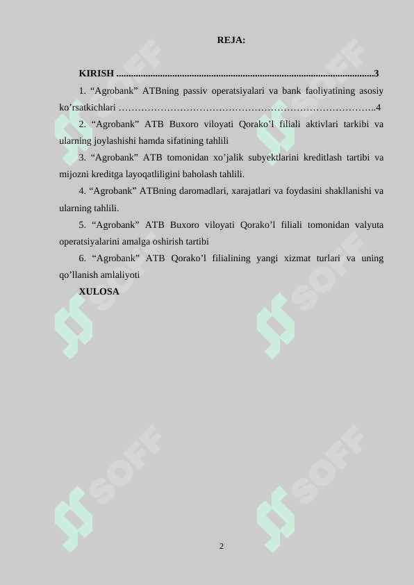 MALAKAVIY AMALIYOT BO‘YIChA  HISOBOT 2