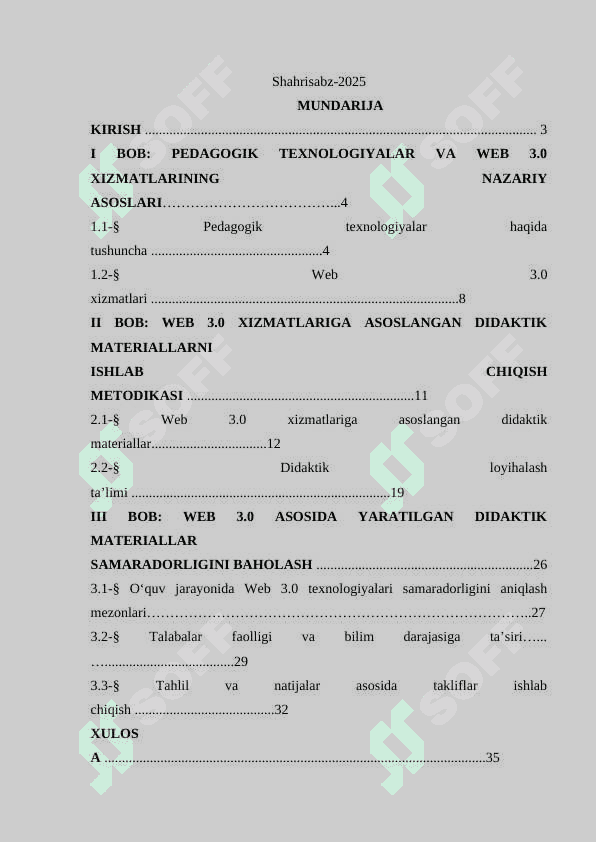 Web 3.0 xizmatlariga asoslangan didaktik materiallar tayyorlash 2