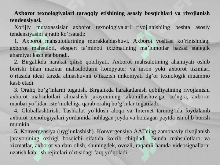 INFORMATIKA VA AXBOROT TEXNOLOGIYALARI 7