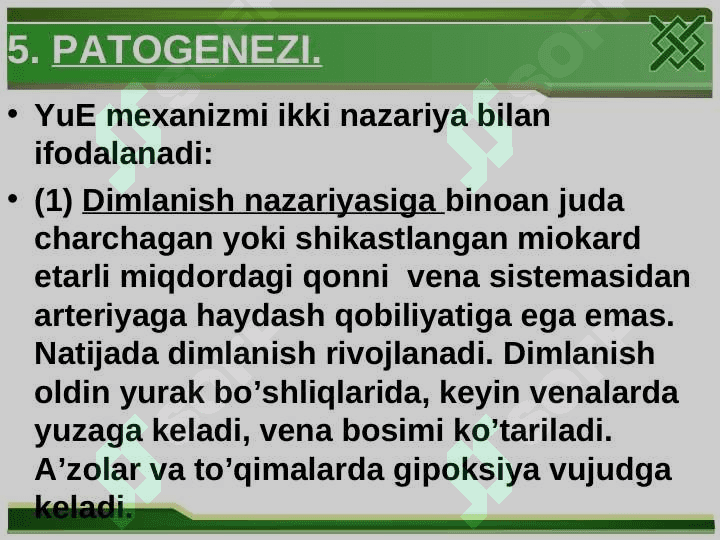 Surunkali yurak yetishmovchiligi 8