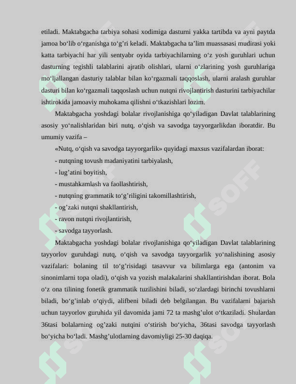 TAYYORLOV GURUHLARDA TIL VA NUTQ MARKAZIDAGI FAOLIYATNI LOYIHALASHTIRISH 3