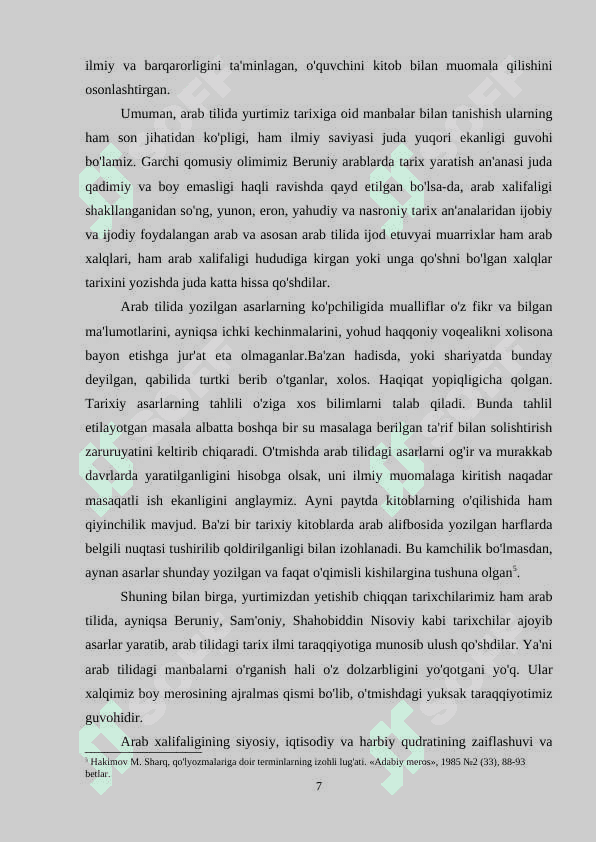 MARKAZIY OSIYO TARIXIGA OID ARAB MANBALARI 6